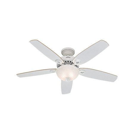 HUNTER CEILING FAN SNOW WHT 52"" 53089